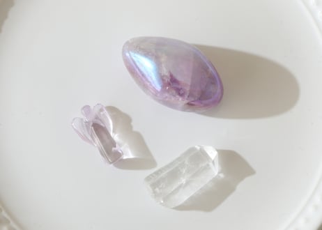 【ギフトを受け取る】天使とエンジェルオーラ アメジストの光のセットC