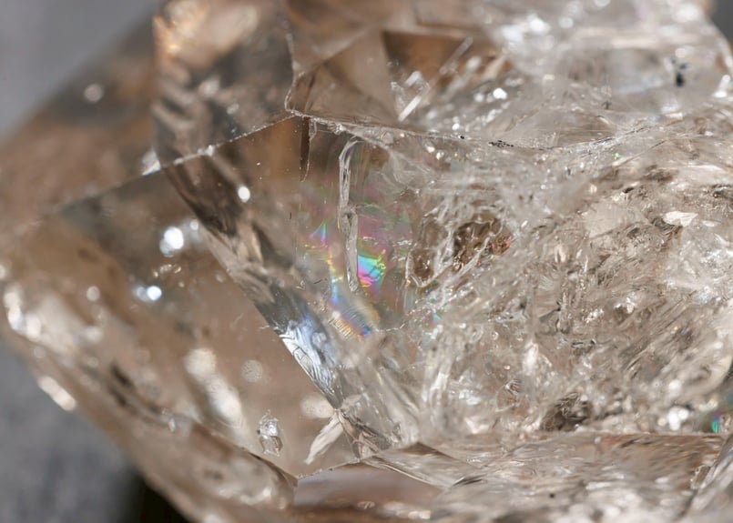 技封入❣️【行きたい世界に行ける】虹入り ハーキマーダイヤモンド