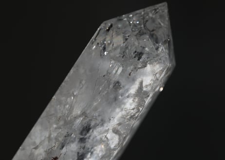〈カルマ解放シッティ入り〉【静かな魔法】クラック水晶 ポイント