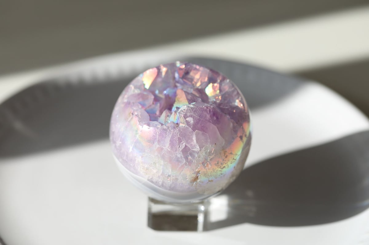 エンジェルオーラアメジスト ジオード スフィア 【ルイ】 | Y.S.Y24