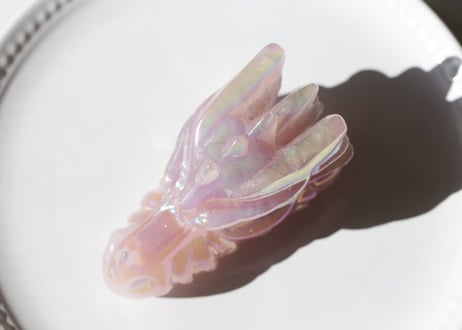 技封入❣️【宇宙意識と接続する】 エンジェルオーラローズクォーツ ドラゴン【奇跡を持ち寄る】 ※イベントクーポン使用不可