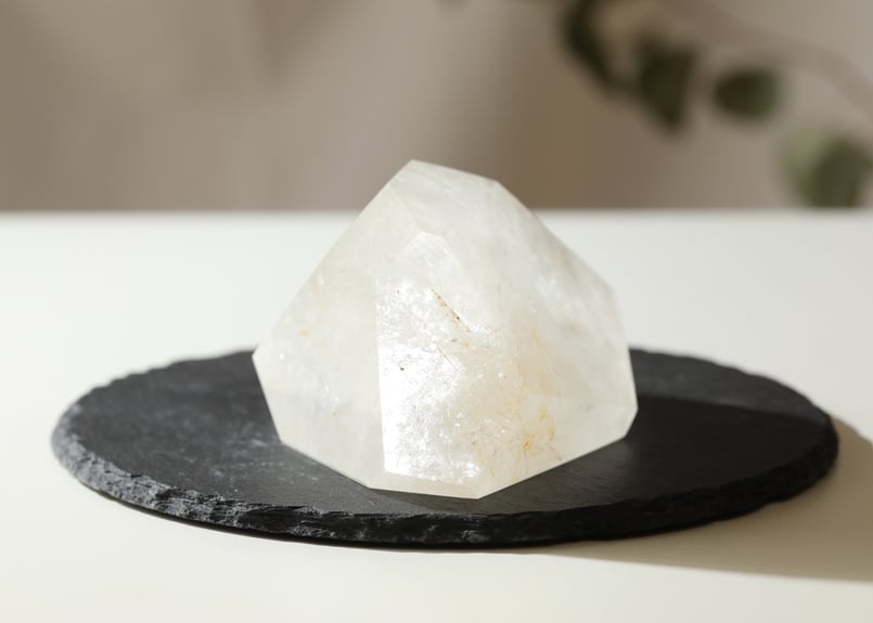 スモーキークォーツ♡ゴールドルチル♡フリーフォームホワイトガーデン