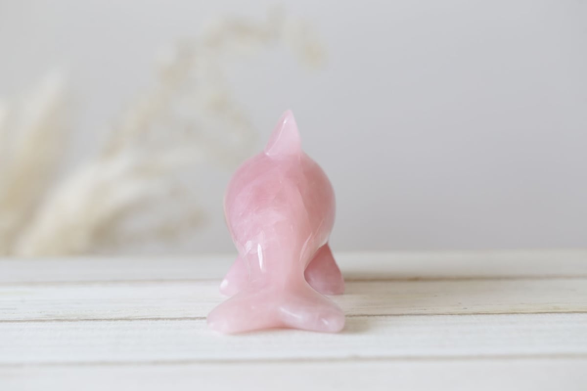 慈愛のイルカ】ローズクォーツ イルカ | Y.S.Y24