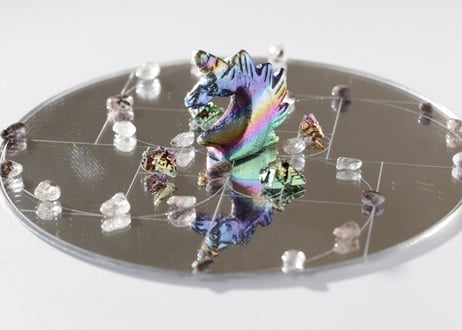 黄金比 ミラーグリッドプレート（20cm）
