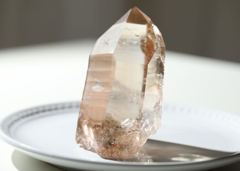 ゴイアス産 ハイクオリティタンジェリンレムリアンクォーツ 磨き | Y.S.Y24