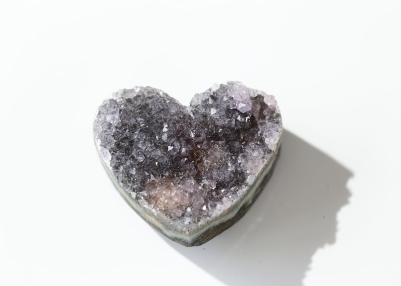 高品質 アメジストカクカクハート♡♡No.1986 心のかたち】アメジスト クラスター ハート | Y.S.Y24