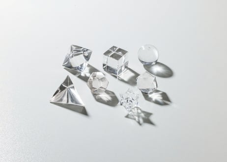 技封入❣️【自分の中の魔法を強くする】ガネッシュヒマール産水晶 幾何学セット ラクタの箱付き ※イベントクーポン使用不可