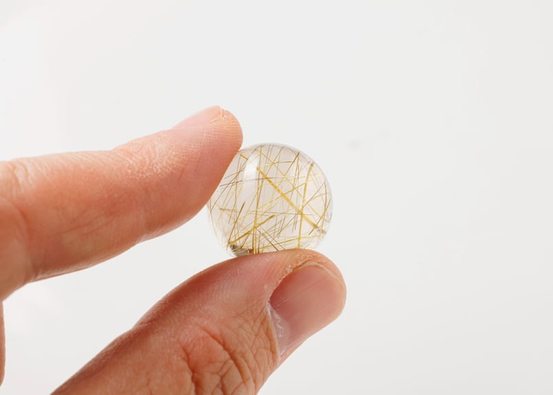 技封入❣️【時給一億】ゴールドルチルクォーツ スフィア ※イベント