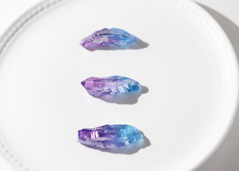 小さな魔法】パープル＆ブルーオーラクォーツ（3本セット） | Y.S.Y24