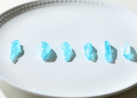 【豊かな意識】アクアオーラクォーツ ポイント  (6本セット)