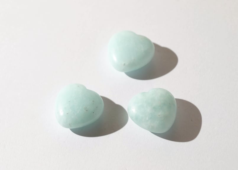 悟りのシッディ入り】アクアマリン ハート（1個） | Y.S.Y24