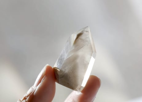 【CONNECTION つながり（必要なものすべてと繋がる）シジル封入 オリジナルカード付き❣️】ホワイトファントムガーデンクォーツ ポイント ※イベントクーポン使用不可