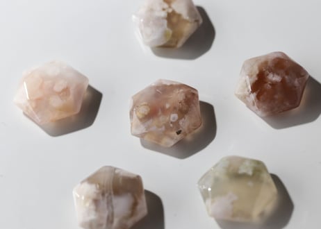【魔法の時間】チェリーブロッサムアゲート 六芒星（6個セット）