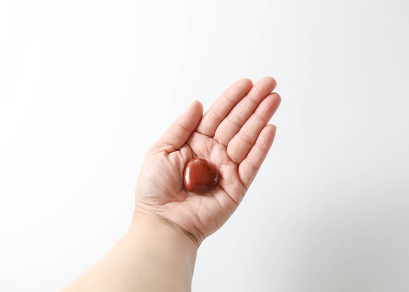 悟りのシッディ入り】レッドジャスパー ハート | Y.S.Y24