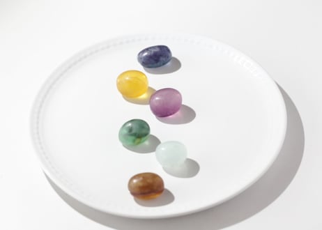 【美味しさ】カラフルフローライト タンブル C（6個セット）