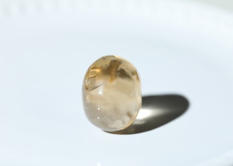 【軽やかに楽しむ】虹入り ナチュラルシトリン スカル