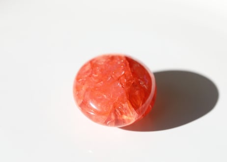 【楽しく元気に】虹入り ヘマタイトインクォーツ タンブル