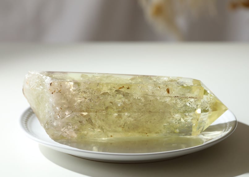 Special healing】虹入り ナチュラルシトリン ポイント | Y.S.Y24