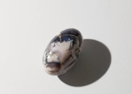 【悟りのシッディ入り】ブルーチェリーブロッサムアゲート リンガム