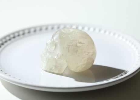 【豊かな星】虹入り ナチュラルシトリン スカル