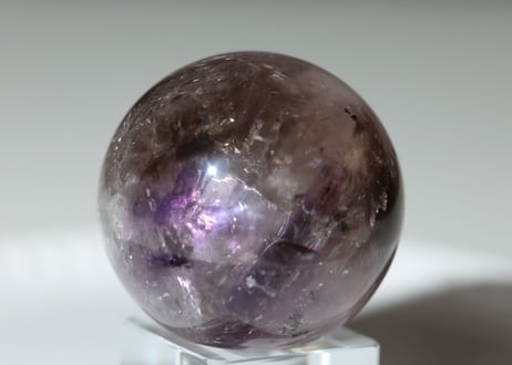 【幻】虹入り トリコロール 水晶 スフィア