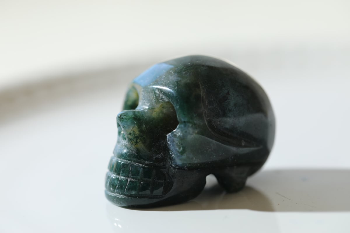 森が呼んでる】モスアゲート スカル | Y.S.Y24