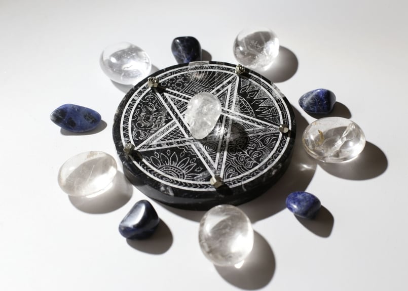 魔法のことだま】オルソセラスの化石の五芒星プレート | Y.S.Y24