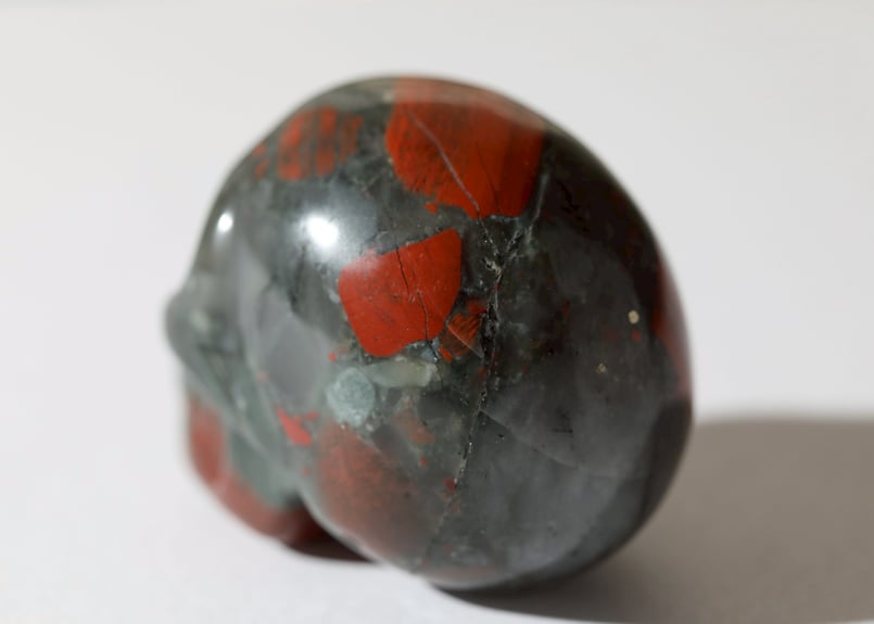 悟りのシッディ入り】ブラッドストーン スカル | Y.S.Y24