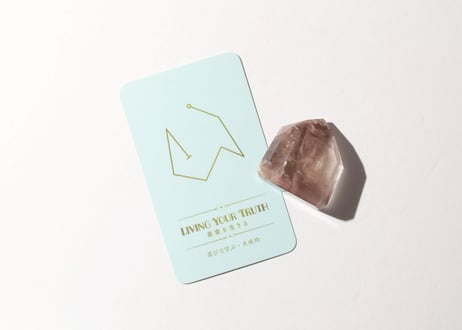 【LIVING YOUR TRUTH 真実を生きる（喜びで学ぶ・大成功）シジル封入 オリジナルカード付き❣️】ピンクリチウムクォーツ ポイント ※イベントクーポン使用不可