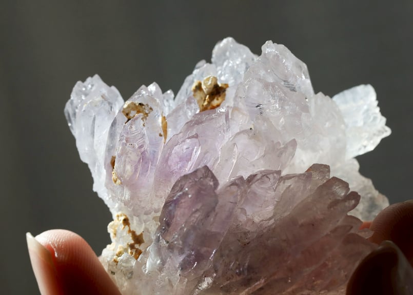 青天井に夢が叶う、青天井に成功に導く技入り】フラワーアメジスト