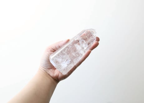 【CRYSTAL PATH クリスタルパス（魔法使いになる）シジル封入 オリジナルカード付き❣️】ハイクオリティ 虹入り レムリアンクォーツ ポイント レムリアンリッジ入り ※イベントクーポン使用不可