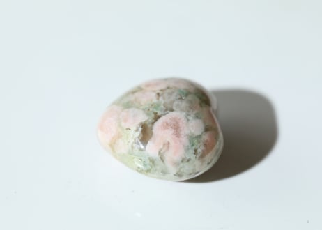 【小さなお花畑】ブルーチェリーブロッサムアゲート ハート