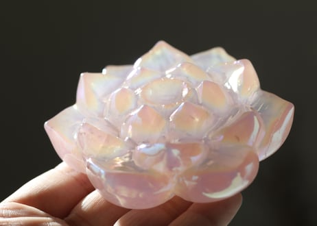 【mystic energy】エンジェルオーラローズクォーツの蓮の花