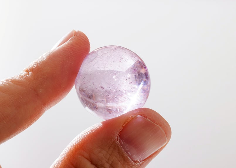 神聖な温もり】ハイクオリティ クンツァイト スフィア | Y.S.Y24