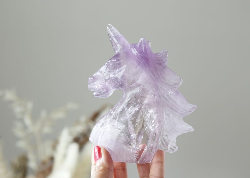 ピンクアメジスト ユニコーン 天然石 bigサイズ 620g