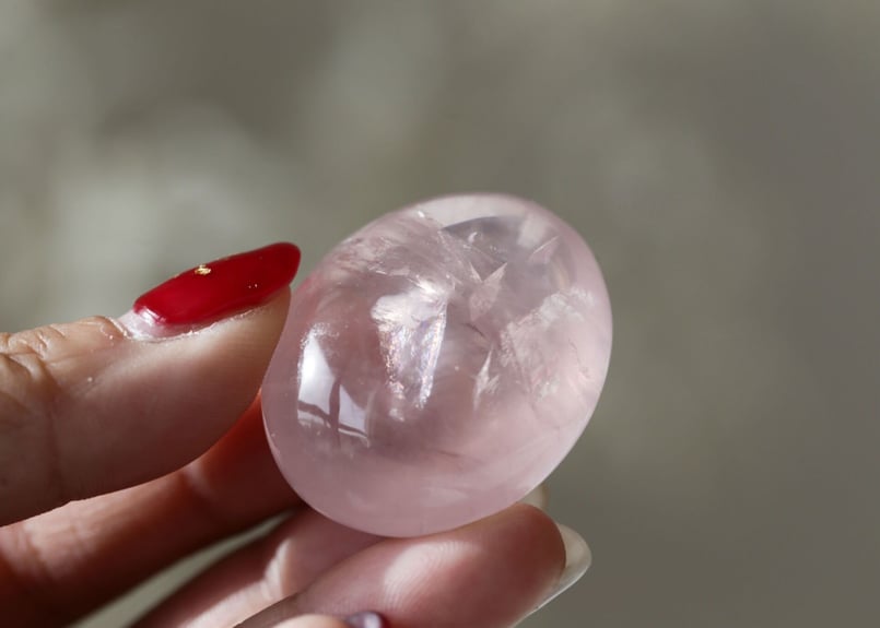 ハイクオリティ 虹入り ローズクォーツ 【溶ける】 | Y.S.Y24