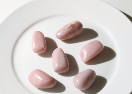 【穏やかな心】ピンクオパール タンブル（6個セット）