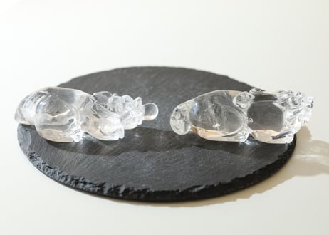 【お金と仲良くなる】クリアクォーツ ヒキュウペア