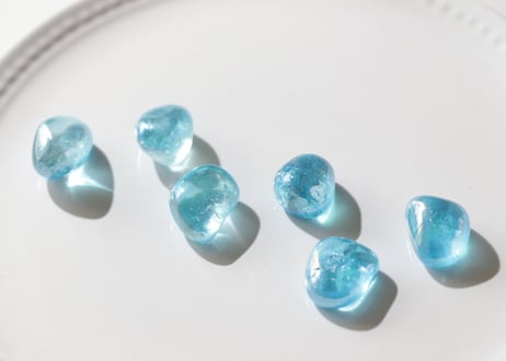 【海のエナジー】アクアオーラクォーツ タンブルM（6個セット）