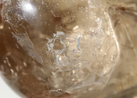 【あなたは光そのもの】虹入り ナチュラルシトリン スカル