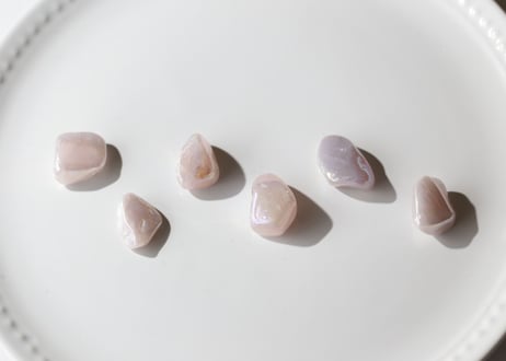【可愛らしさ】エンジェルオーラ ローズクォーツ ミニタンブル（6個セット）