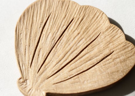 【木の花＆Y.S.Y24コラボ】シェル型プレート アチガス（薄茶）