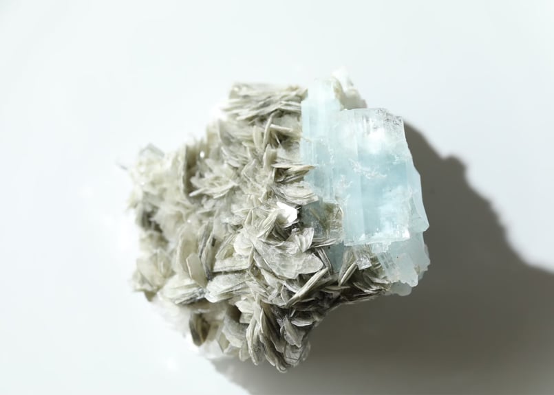 宇宙意識と接続する】技入り❣️ アクアマリン＆マイカ 原石 【人魚の