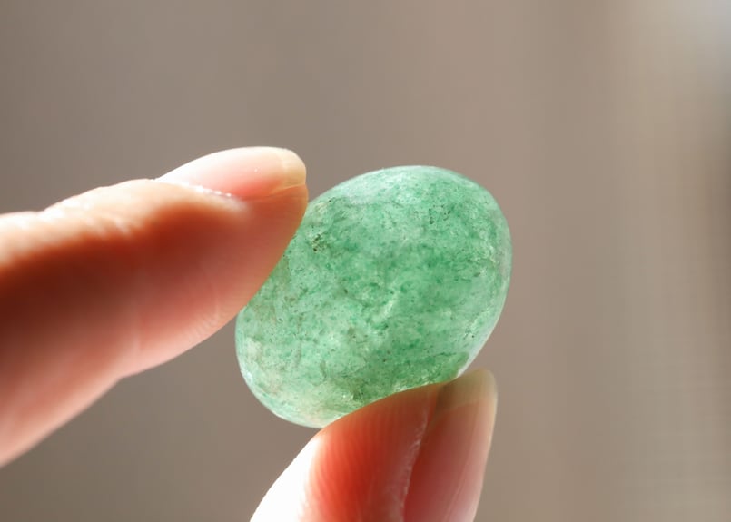 森のおたより】グリーンストロベリークォーツ タンブル | Y.S.Y24