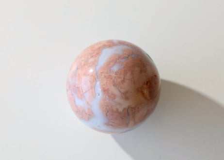 葉月ゆうによる技封入❣️【超越した幸運/良いカルマ/フロー】チェリーブロッサムアゲート スフィア ※イベントクーポン使用不可