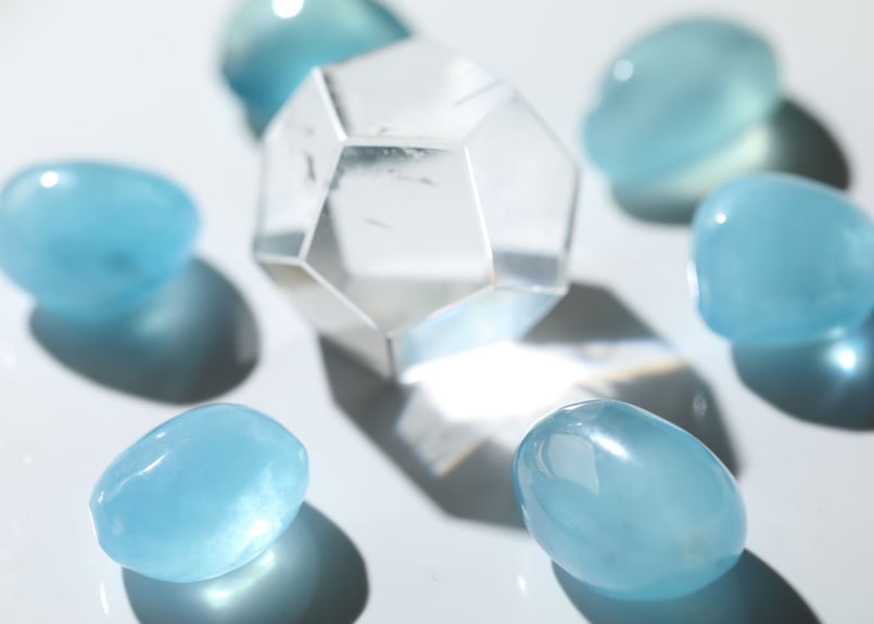 Sachi様 3点お纏めアクアマリン♡タンブル5個No.1639 100ct超えアクアマリン。大粒の169ctのサンタマリアアクアマリン