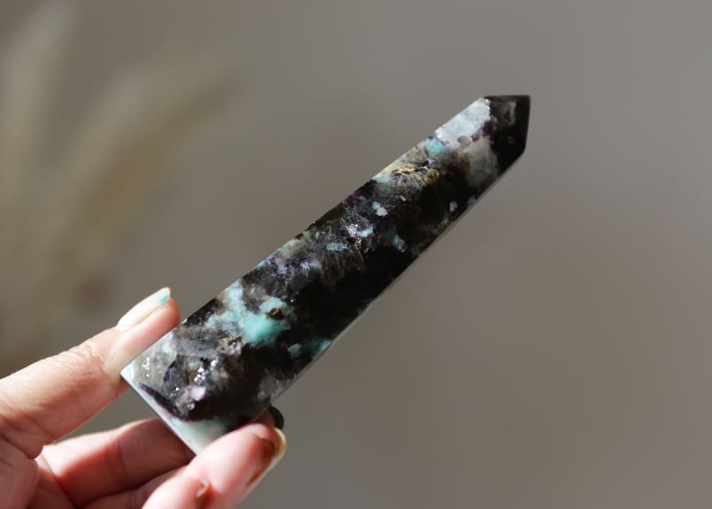 アマゾナイト＆スモーキークォーツ ポイント | Y.S.Y24