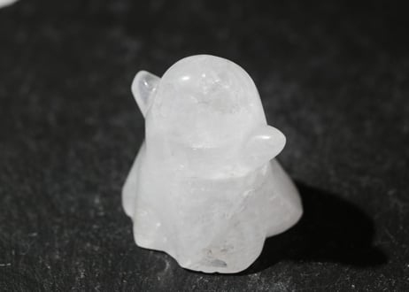 【おどけた仲間】クリアクォーツ おばけ