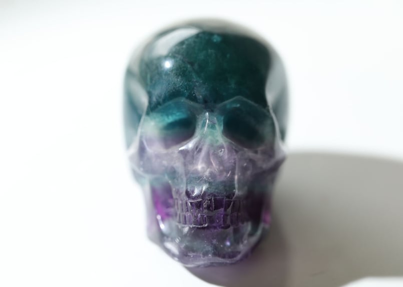 学びの師】レインボーフローライト スカル | Y.S.Y24