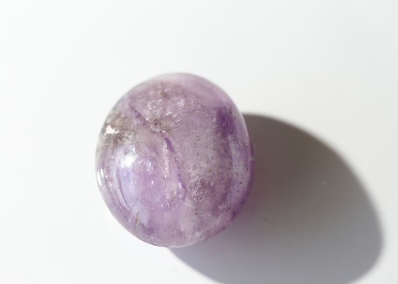 ドリームアメジスト♡握り石♡ お財布に♡No2203 ドリームアメジスト♡握り石♡ お財布に♡No2203 ドリームアメジスト